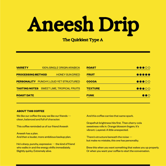 Aneesh Drip - The Quirkiest Type A